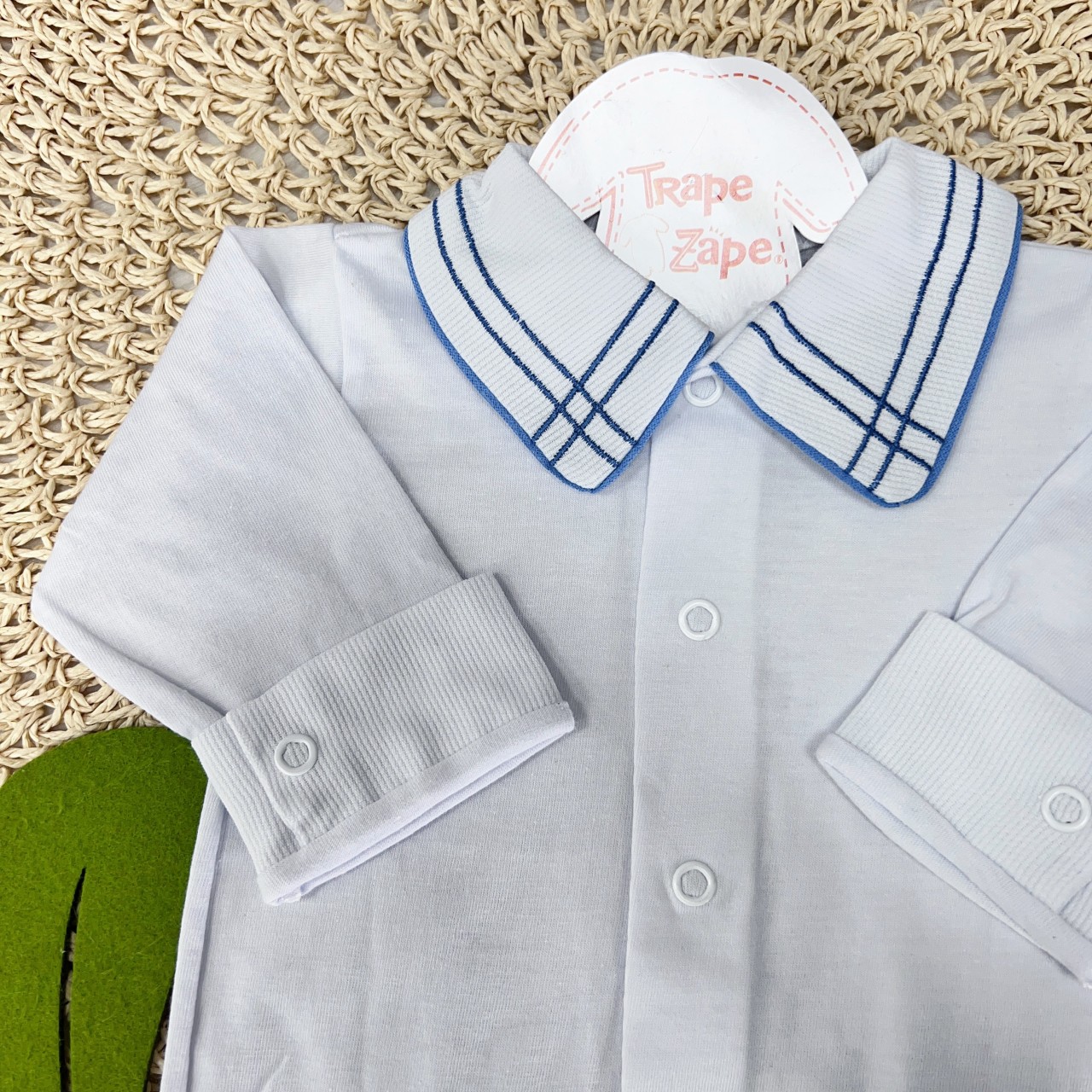 body gola bordada- Hashtag azul jeans